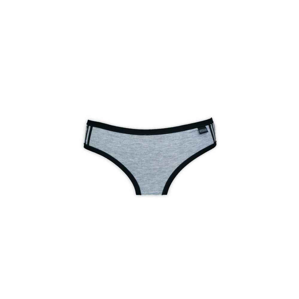 Women's cotton two-piece sports underwear set - sports panties-spaghetti strap top - gray - S-1