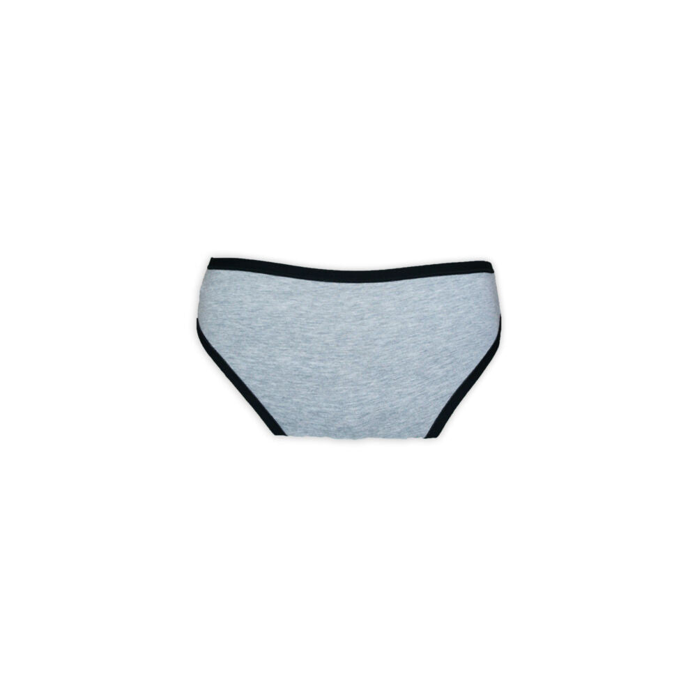 Women's cotton two-piece sports underwear set - sports panties-spaghetti strap top - gray - S-3