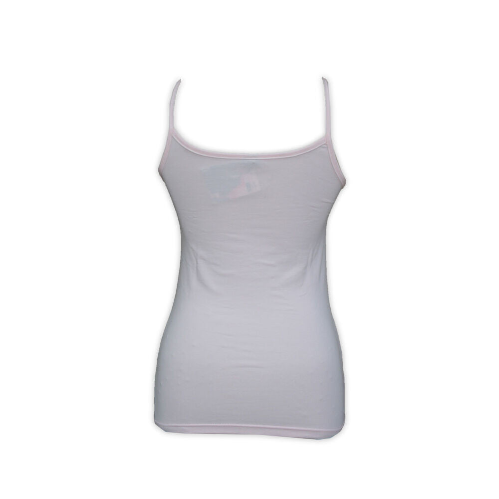 Women's two-piece cotton sports underwear set - sports panties-spaghetti strap top - light pink - M-2
