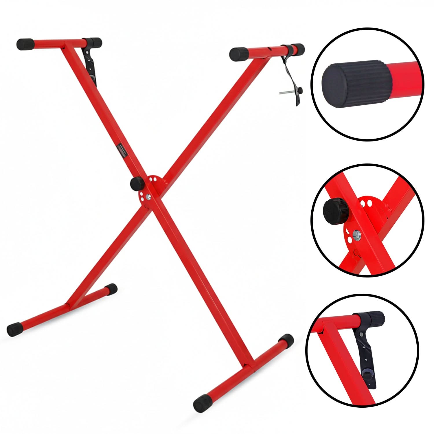 5 Core Keyboard Stand X Shape Height Adjustable Foldable Portable Key Board DJ Controller Stands-0