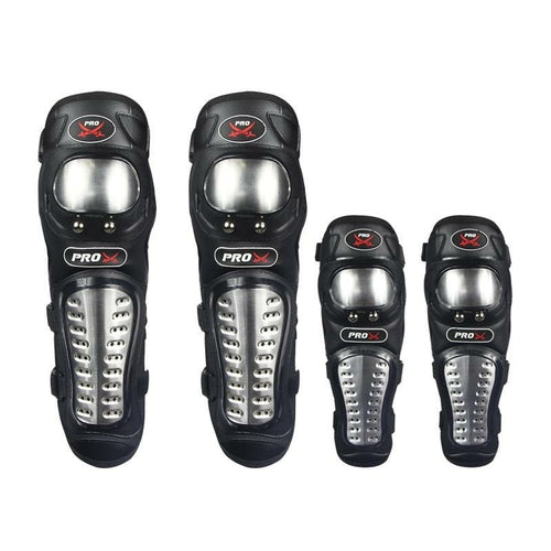 4Pcs/set Motorcycle Protector Knee Pads Elbow Protector Stainless